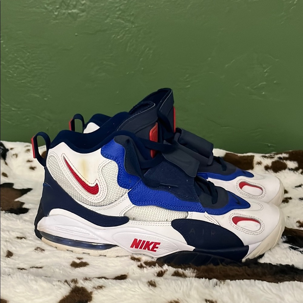 Nike Blue and White Sneakers with Modern Design